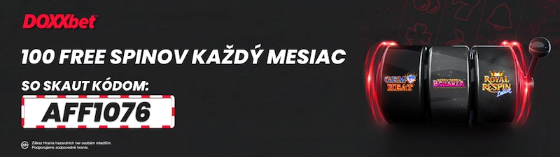 Doxxbet free spiny mesačne