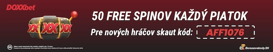 Piatkových 50 Doxxbet free spinov