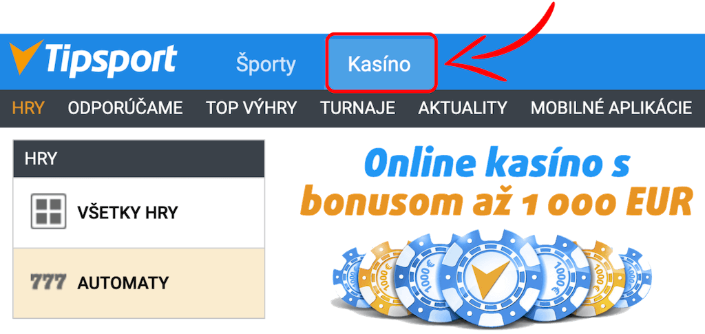 Tipsport casino akčný kód