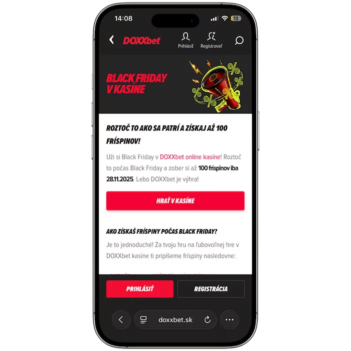 DOXXbet Black Friday casino bonus