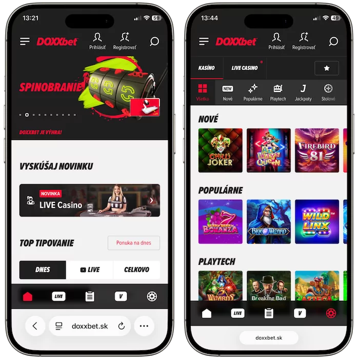 Synottip casino aplikácia