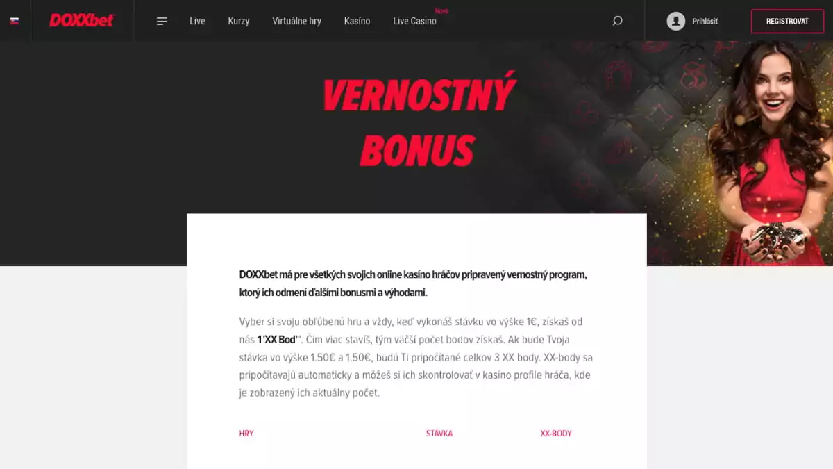 Doxxbet vernostný program