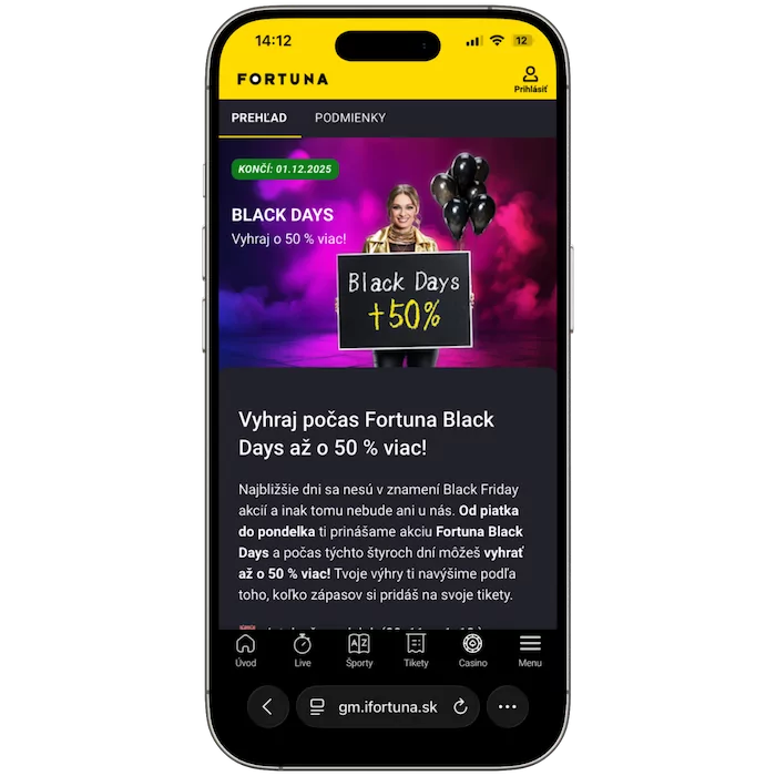 Fortuna Black Friday bonus