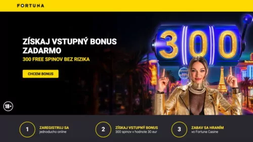 Fortuna casino bonus 300 free spinov bez rizika a nové odmeny každý deň