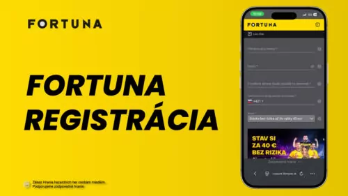 Fortuna registrácia