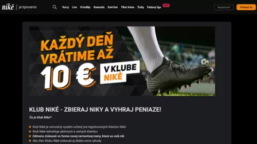 Niké vernostný program 2025 – Využite výhody klubu Niké