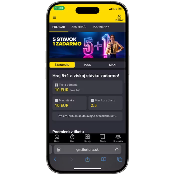 Promo akcia 5+1 od Fortuny