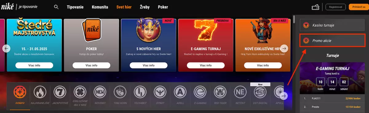 Promo akcie Niké