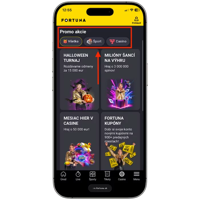 Promo akcie ve Fortuně