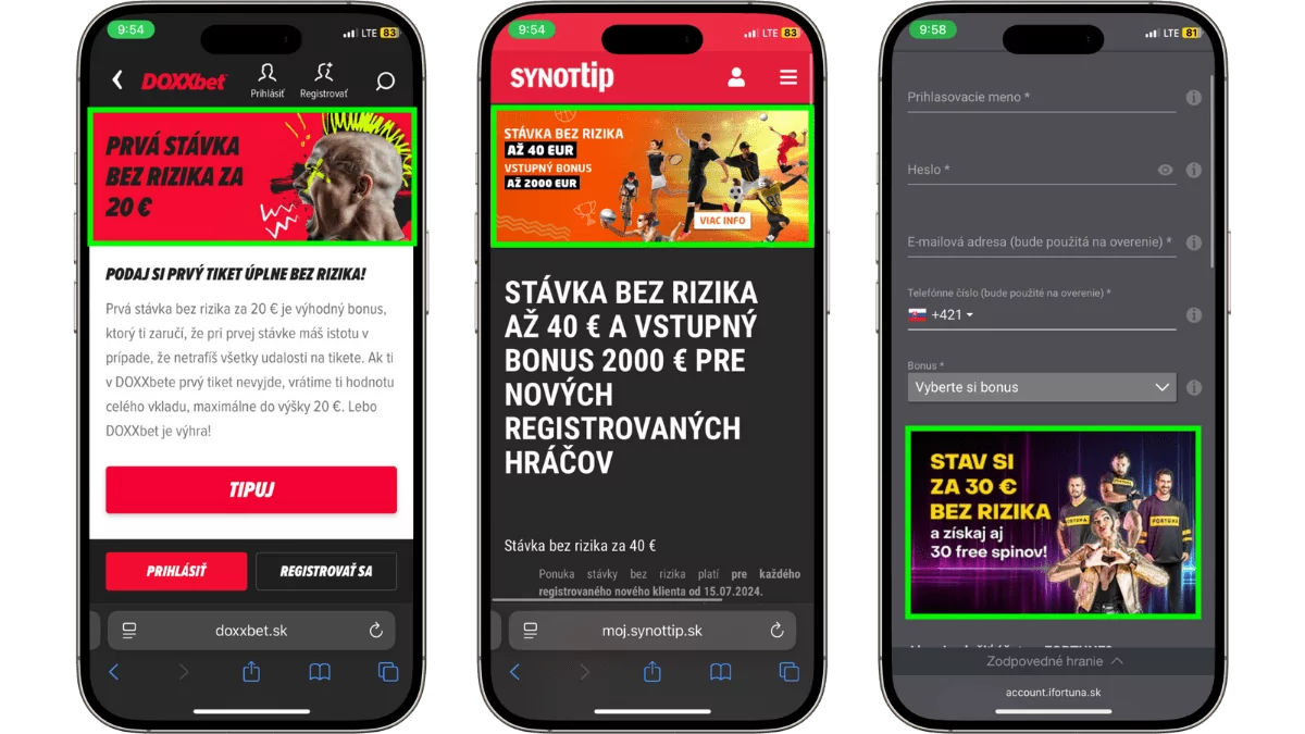 Stávky bez rizika na Slovensku