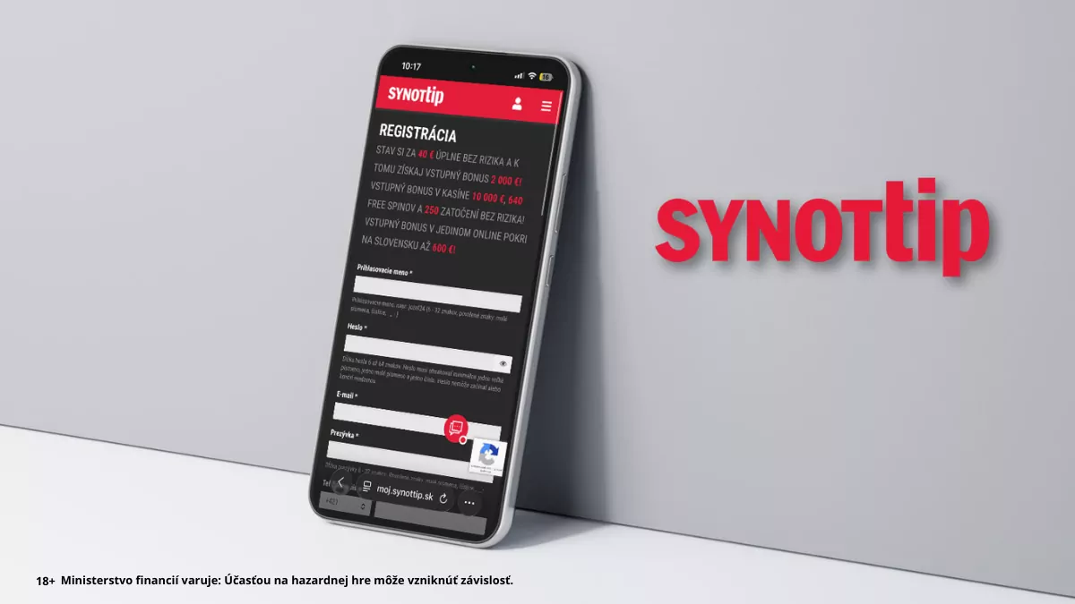 Synottip registrácia