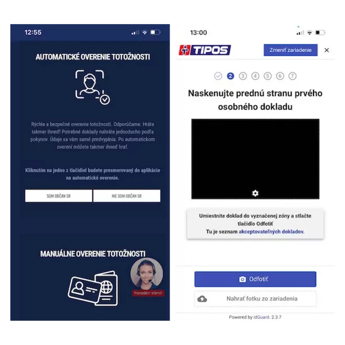 Tipos overenie totožnosti