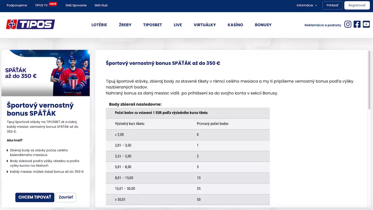 eTipos vernostný program