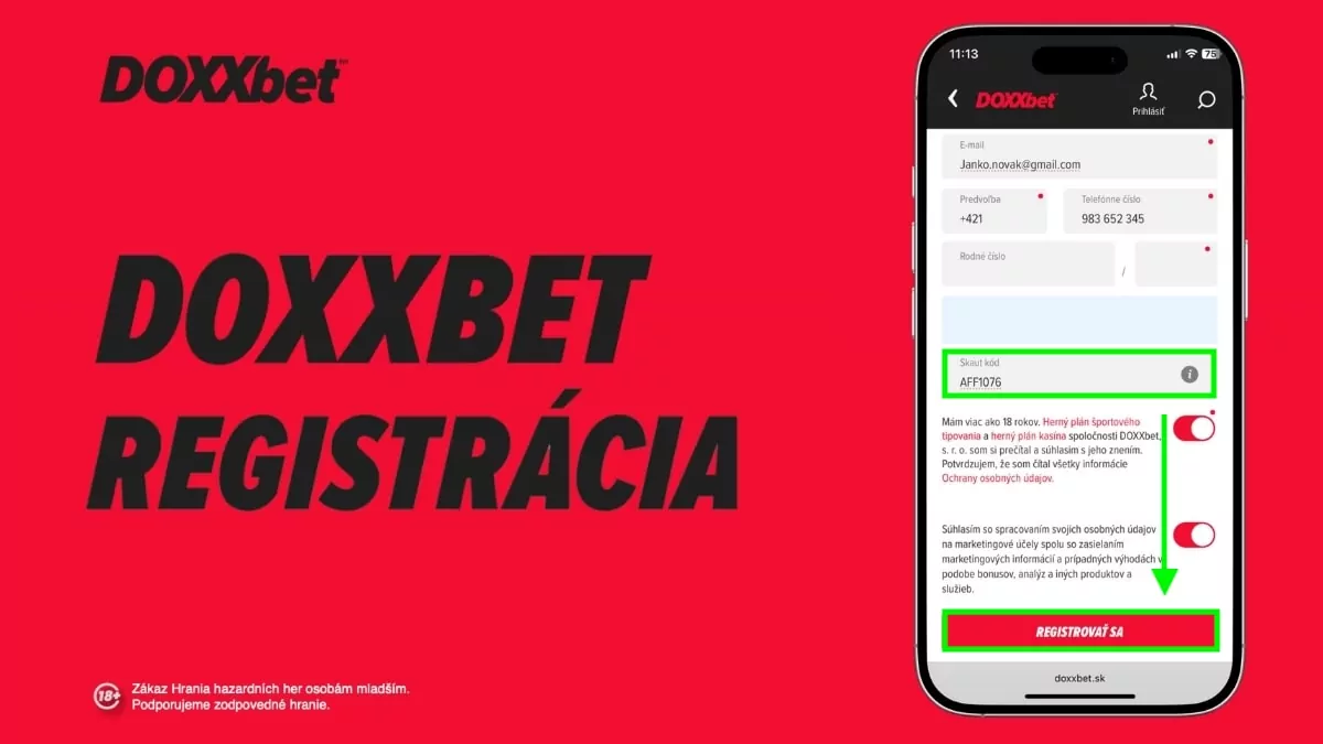 DOXXbet registrácia 2025