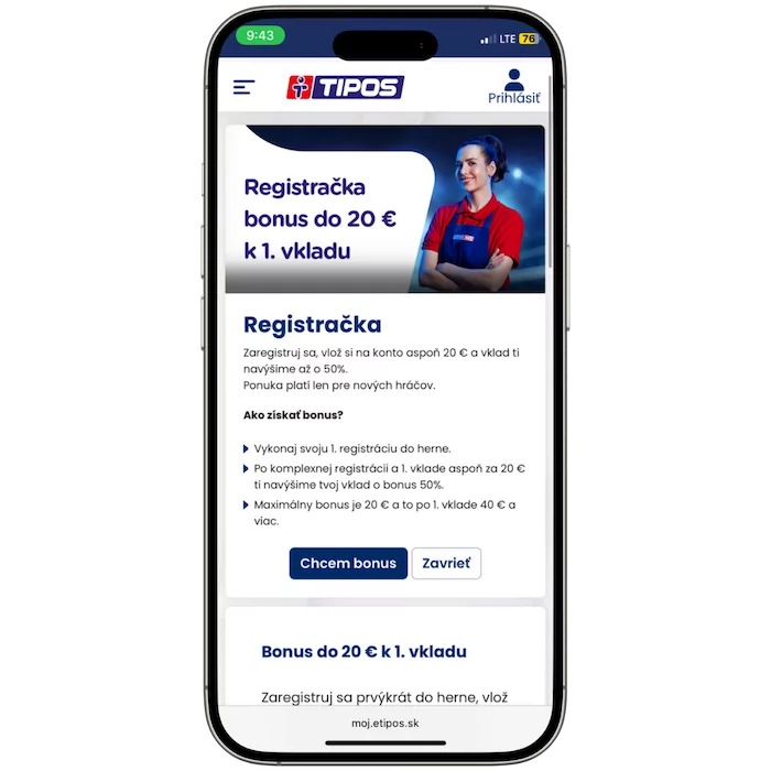 eTipos bonus za vklad casino