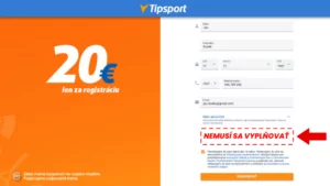 Tipsport akčný kód