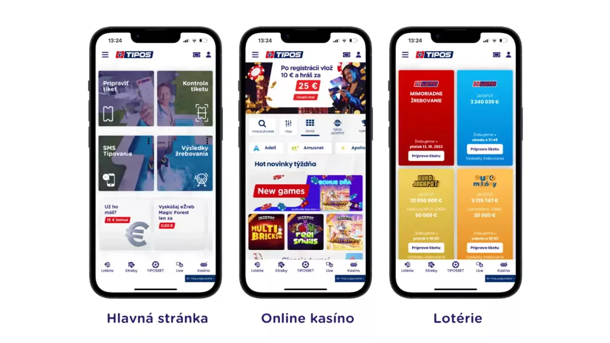 Ukážka mobilná aplikácia eTipos